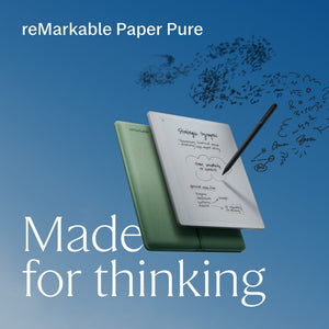 reMarkable - Paper Pure – 10.3” Paper Tablet Bundle with Marker Plus and Sleeve Folio - Mist Green