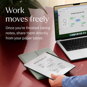 reMarkable - Paper Pure – 10.3” Paper Tablet Bundle with Marker Plus and Sleeve Folio - Mist Green