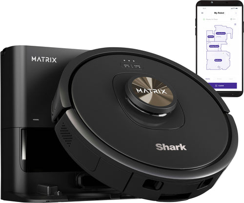 Shark - Matrix Self-Emptying Robot Vacuum with Precision Home Mapping and Extended Runtime, Wi-Fi Connected - Black