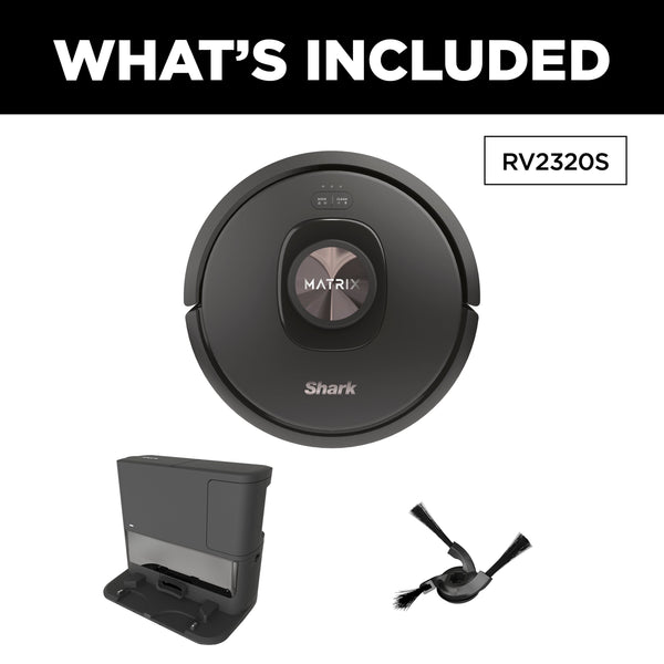 Shark - Matrix Self-Emptying Robot Vacuum with Precision Home Mapping and Extended Runtime, Wi-Fi Connected - Black