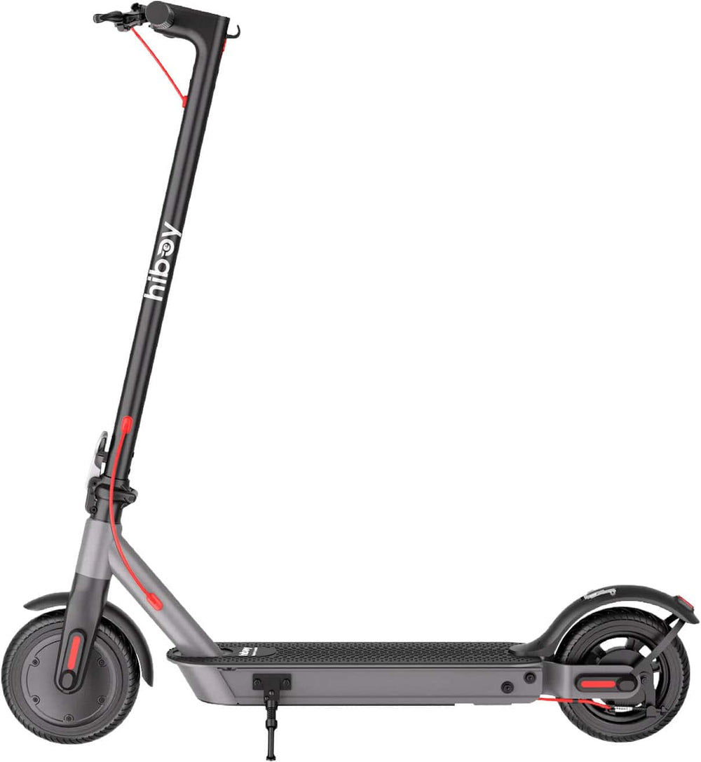 HiBoy - S3 Electric Scooter with 8.5" Pneumatic & Solid Tires – 17-Mile Max Range, 19 MPH, 350W Motor, Foldable for Adults - Black