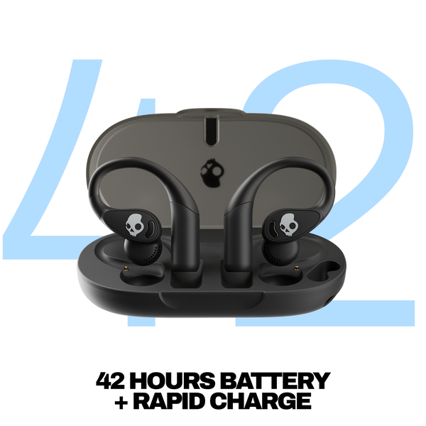 Skullcandy - Push 540 Open-Ear True Wireless Bluetooth Open Earbuds - Black
