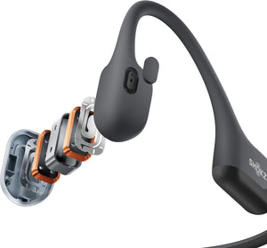 Shokz - OpenRun Air 2 Mini Wireless Bone Conduction Open-Ear Bluetooth Sports Headphones - Black