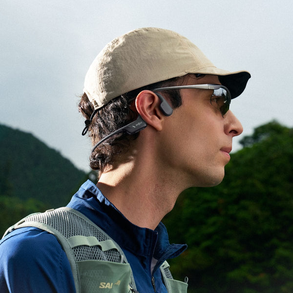 Shokz - OpenRun Air 2 Mini Wireless Bone Conduction Open-Ear Bluetooth Sports Headphones - Black
