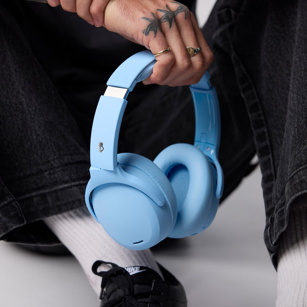 Skullcandy - Crusher ANC 2 Over-the-Ear Noise Canceling Wireless Bluetooth Headphones - Preppy Blue