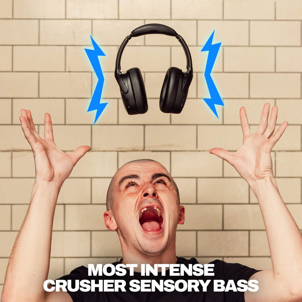 Skullcandy - Crusher 720 Over-the-Ear Wireless Bluetooth Headphones - Black