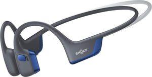 Shokz - OpenRun Pro 2 Mini Wireless Bone Conduction Open-Ear Bluetooth Sports Headphones - Steel Blue