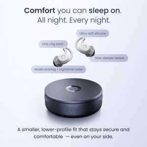 Ozlo - Sleepbuds® 2, Noise-Masking Sleep Earbuds with Bluetooth Streaming, Sleep Detection, In-Ear Alarm, 14-Hr Battery - Blue