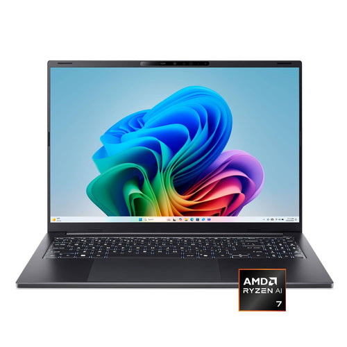 Acer - Swift Go 16 AI - Copilot+ PC - 16" Touchscreen Laptop 2K - AMD Ryzen AI 7 445 2026 - 16GB Memory – 512GB Storage - Obsidian Black
