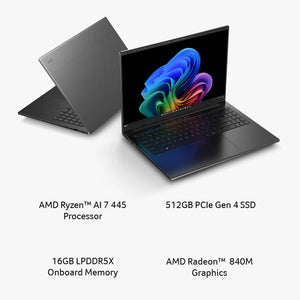 Acer - Swift Go 16 AI - Copilot+ PC - 16" Touchscreen Laptop 2K - AMD Ryzen AI 7 445 2026 - 16GB Memory – 512GB Storage - Obsidian Black