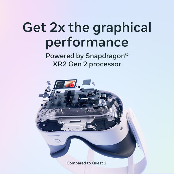 Quest 3S 256GB | Get Batman: Arkham Shadow and a 3-Month Trial of Meta Horizon+ Included — All-In-One Headset - White