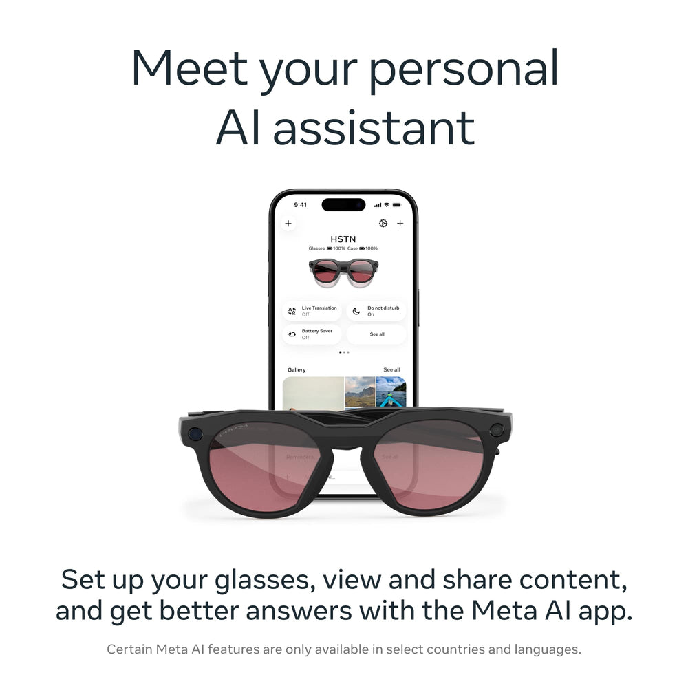 Oakley Meta - HSTN glasses - with Meta AI, Audio, Photo, Video Compatibility - Clear to Brown Transition Lenses - Light Curry