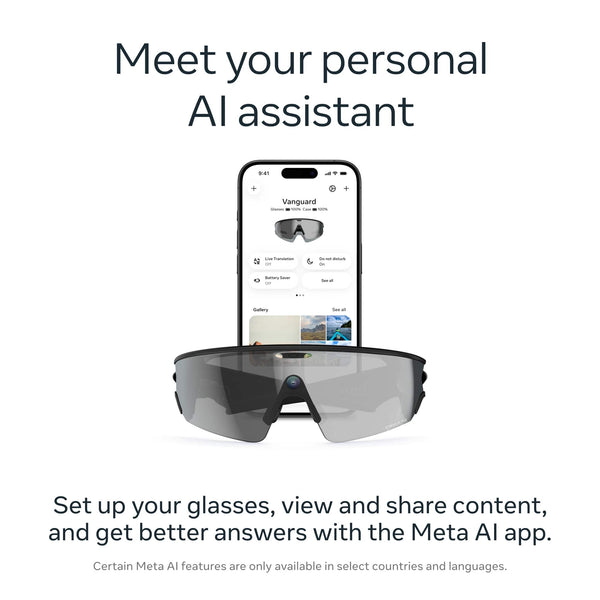 Oakley Meta - Vanguard glasses with Meta AI, Audio, Photo, Video Compatibility - Prizm Rose Gold Lens - White
