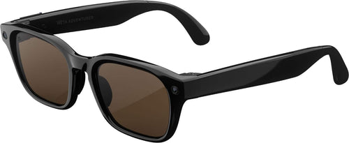 Meta - Adventurer - Smart AI glasses for Women, Men—Meta AI, 12MP Camera, Live Translate — 3K HD - Brown Lenses - Classic Black