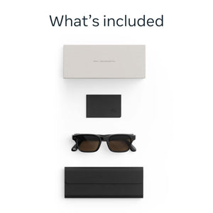 Meta - Adventurer - Smart AI glasses for Women, Men—Meta AI, 12MP Camera, Live Translate — 3K HD - Brown Lenses - Classic Black