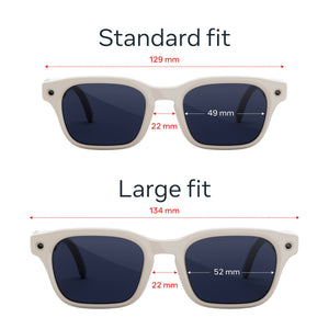 Meta - Adventurer - Smart AI glasses for Women, Men—Meta AI, 12MP Camera, Live Translate — Transitions Sapphire Lenses - Linen