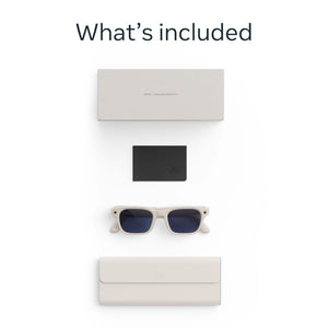 Meta - Adventurer - Smart AI glasses for Women, Men—Meta AI, 12MP Camera, Live Translate — Transitions Sapphire Lenses - Linen