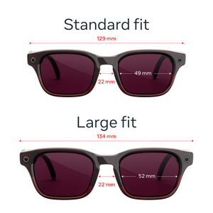 Meta - Adventurer - Smart AI glasses for Women, Men—Meta AI, 12MP Camera, Live Translate — Transitions Ruby Lenses - Merlot