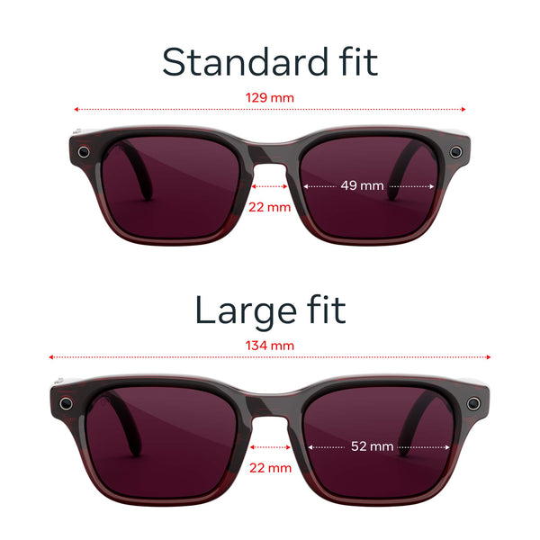 Meta - Adventurer - Smart AI glasses for Women, Men—Meta AI, 12MP Camera, Live Translate — Transitions Ruby Lenses - Merlot