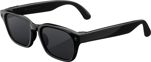 Meta - Adventurer - Smart AI glasses for Women, Men—Meta AI, 12MP Camera, Live Translate — Polarized Grey Lenses - Classic Black