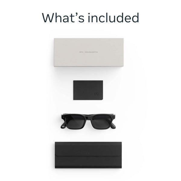 Meta - Adventurer - Smart AI glasses for Women, Men—Meta AI, 12MP Camera, Live Translate — Transitions Grey Lenses - Classic Black
