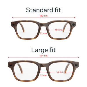 Meta - Adventurer Large - Smart AI glasses for Women, Men—Meta AI, 12MP Camera, Live Translate— 3K HD -Clear Lenses - Classic Tortoise