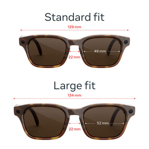 Meta - Adventurer Large - Smart AI glasses for Women, Men—Meta AI, 12MP Camera, Live Translate— 3K HD - Brown Lenses - Classic Tortoise