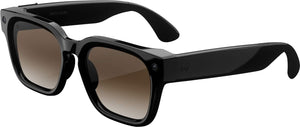 Meta - Fury - Smart AI glasses for Women, Men—Meta AI, 12MP Camera, Live Translate—8+ Hour Battery—Brown Gradient Lenses - Classic Black