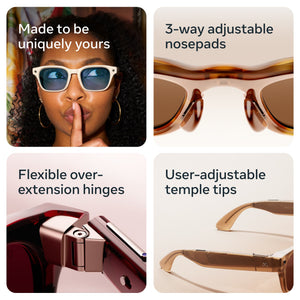 Meta - Fury -Smart AI glasses for Women,Men—Meta AI, 12MP Camera,Live Translate—8+ Hour Battery—Light Blue Atlantic Lenses - Racing Green