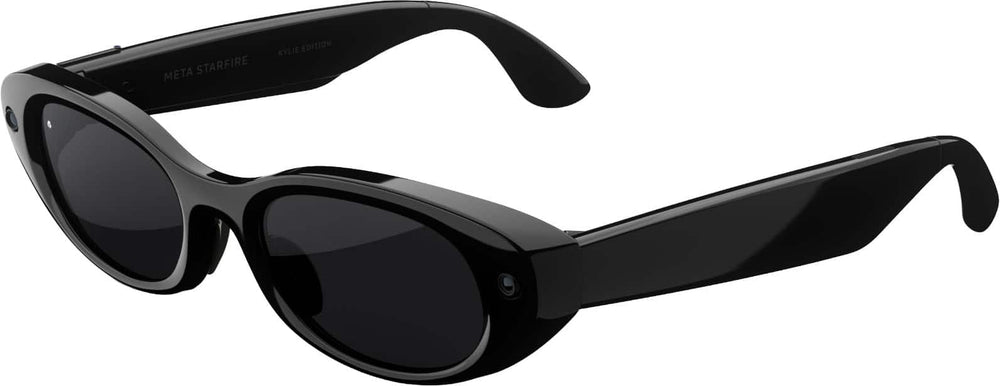 Meta - Starfire Kylie Edition - Smart AI glasses for Women, Men-Meta AI, 12MP Camera, Live Translate - Black Lenses - Classic Black