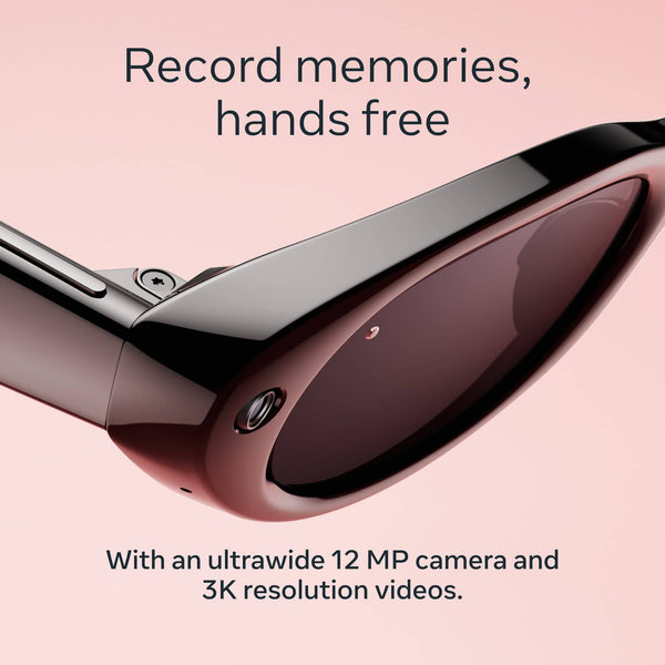 Meta - Starfire Kylie Edition - Smart AI glasses for Women, Men-Meta AI, 12MP Camera, Live Translate - Chocolate Lenses - Dark Havana