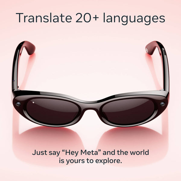 Meta - Starfire Kylie Edition - Smart AI glasses for Women, Men-Meta AI, 12MP Camera, Live Translate - Chocolate Lenses - Dark Havana