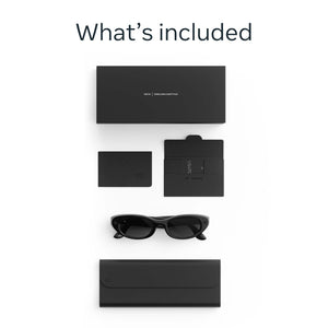 Meta - Starfire Kylie Edition-Smart AI glasses for Women, Men-Meta AI, 12MP Camera, Live Translate-Transitions Grey Lenses - Classic Black