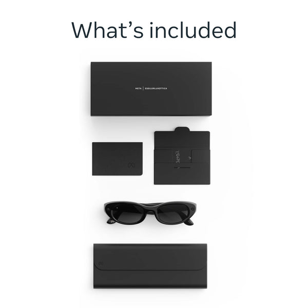 Meta - Starfire Kylie Edition-Smart AI glasses for Women, Men-Meta AI, 12MP Camera, Live Translate-Transitions Grey Lenses - Classic Black