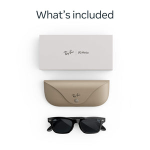 Ray-Ban Meta - Audio Burbank, Audio-Only AI Glasses - Transitions Grey Lenses - Shiny Black