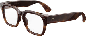 Meta - Fury-AI Glasses-Smart Features like 12MP Camera, Live Translate-3K HD Resolution- 8+Hour Battery-Transitions Grey Lenses - Mahogany