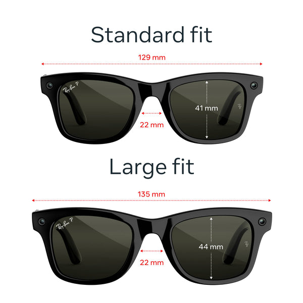 Ray-Ban Meta - (Gen 3) Wayfarer, AI Glasses with Camera - Polarized Green Lenses - Shiny Black