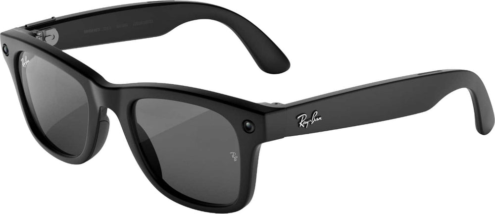 Ray-Ban Meta - (Gen 3) Wayfarer, AI Glasses with Camera - Grey Lenses - Matte Black