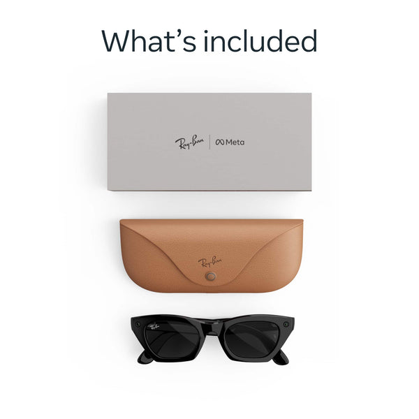Ray-Ban Meta - (Gen 3) Zena - AI Glasses with Camera - Grey Lenses - Shiny Black