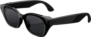 Meta - Glasses Capri, Smart Frame, AI Glasses with Camera - Grey Lenses - Classic Black