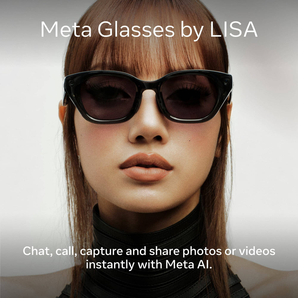 Meta - Glasses, Capri Lisa Edition, Smart Frame, AI Glasses - Grey Lenses - Eclipse