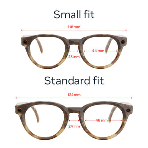 Meta - Glasses, Nova Small, Smart Frame, AI Glasses with Camera - Clear Lenses - Honey Tortoise