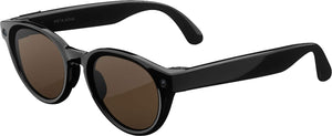 Meta - Glasses, Nova Small, Smart Frame, AI Glasses with Camera - Brown Lenses - Classic Black