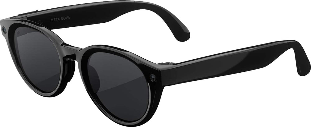 Meta - Glasses, Nova Small, Smart Frame, AI Glasses with Camera - Polarized Grey Lenses - Classic Black