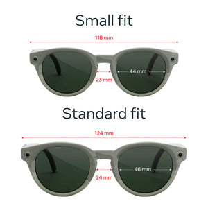 Meta - Glasses, Nova Small, Smart Frame, AI Glasses with Camera - Emerald Transitions Lenses - Sage