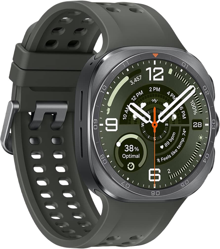 Samsung - Galaxy Watch Ultra2 Titanium Smartwatch 47mm LTE - Titanium Silver - (2026)