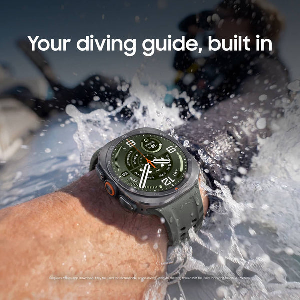 Samsung - Galaxy Watch Ultra2 Titanium Smartwatch 47mm LTE - Titanium Silver - (2026)