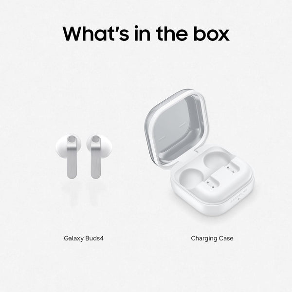 Samsung - Galaxy Buds4 Wireless Earbud Headphones - White