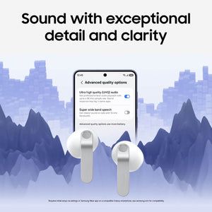 Samsung - Galaxy Buds4 Wireless Earbud Headphones - White