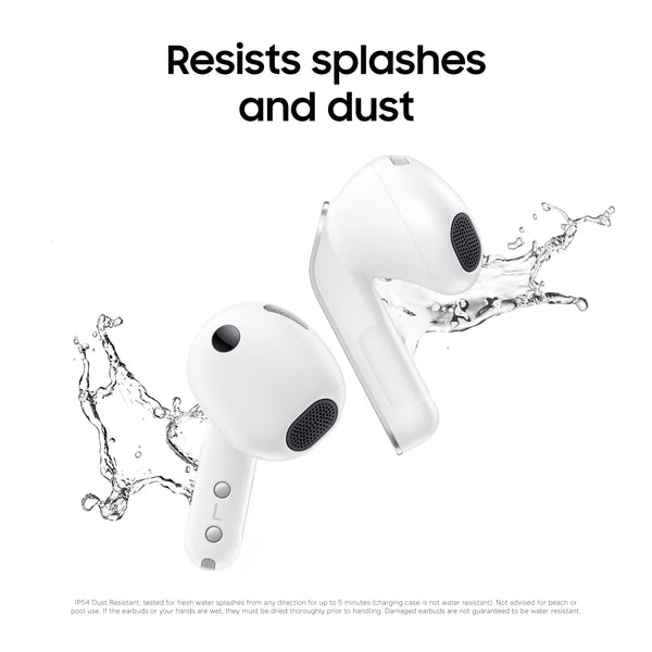 Samsung - Galaxy Buds4 Wireless Earbud Headphones - White